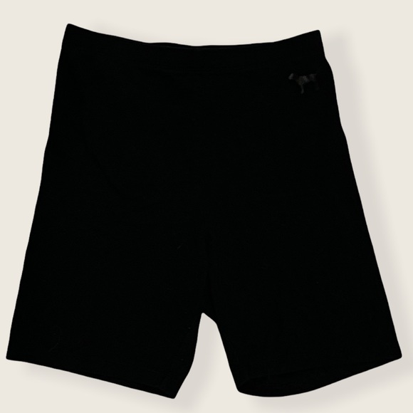 PINK Victoria's Secret Pants - Pink black cotton biker shorts size XS